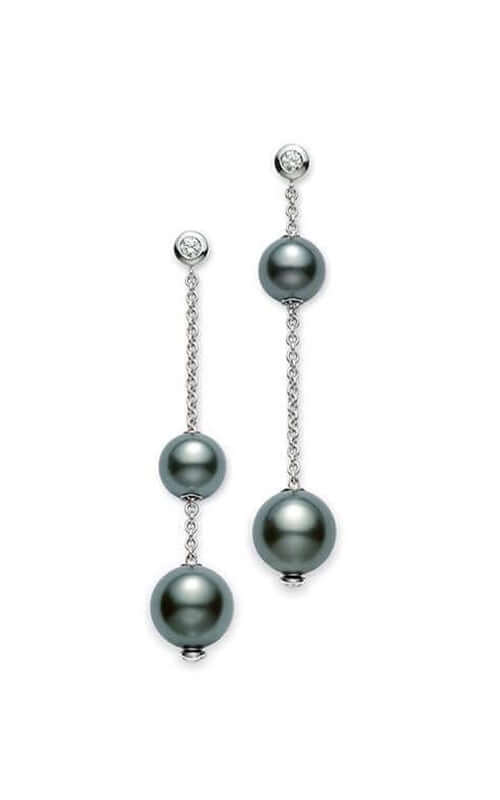 Mikimoto Earrings Pearls in Motion South Sea Pearls Black (PEL644BDW)