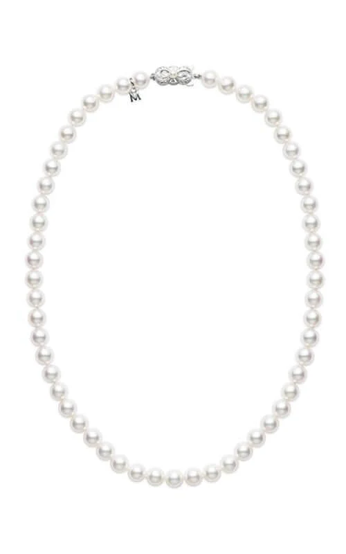 Mikimoto Strand Necklace Akoya Pearls White 8x7.5mm A+ U80218W