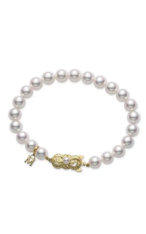 Mikimoto Yellow Gold Akoya Pearl Bracelet UD70207K
