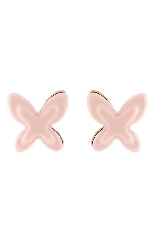 Mimi Freevola Baby Gold & Pink Coral Earrings (OXM242R8P2)