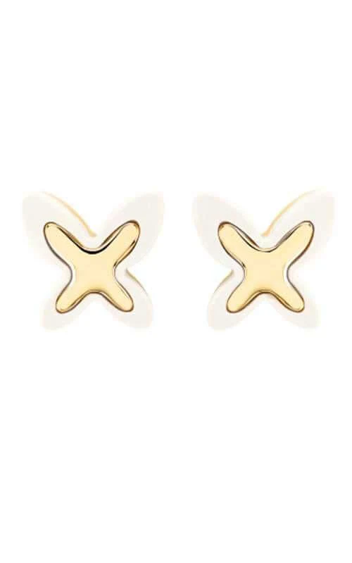Mimi Freevola Yellow Gold and Kogolong Earrings (OXM243G8P1)