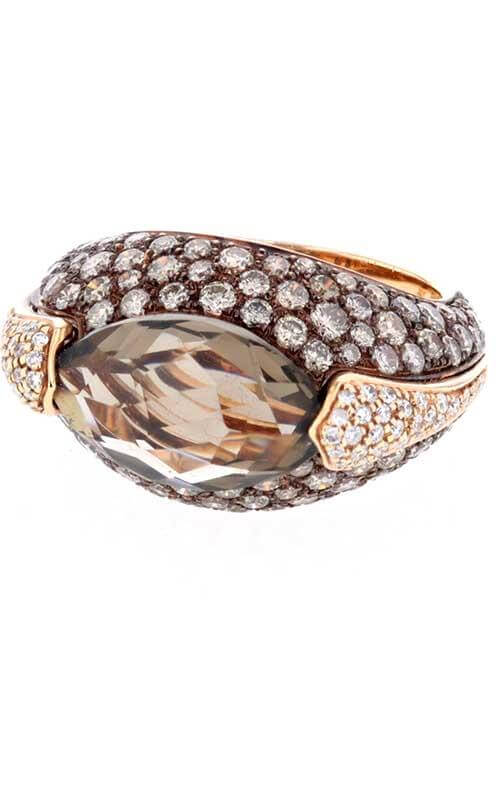 Mimi Jasmine Rose Gold, Smoky Quartz and Diamonds Ring (A235CF8MB) - Image 3