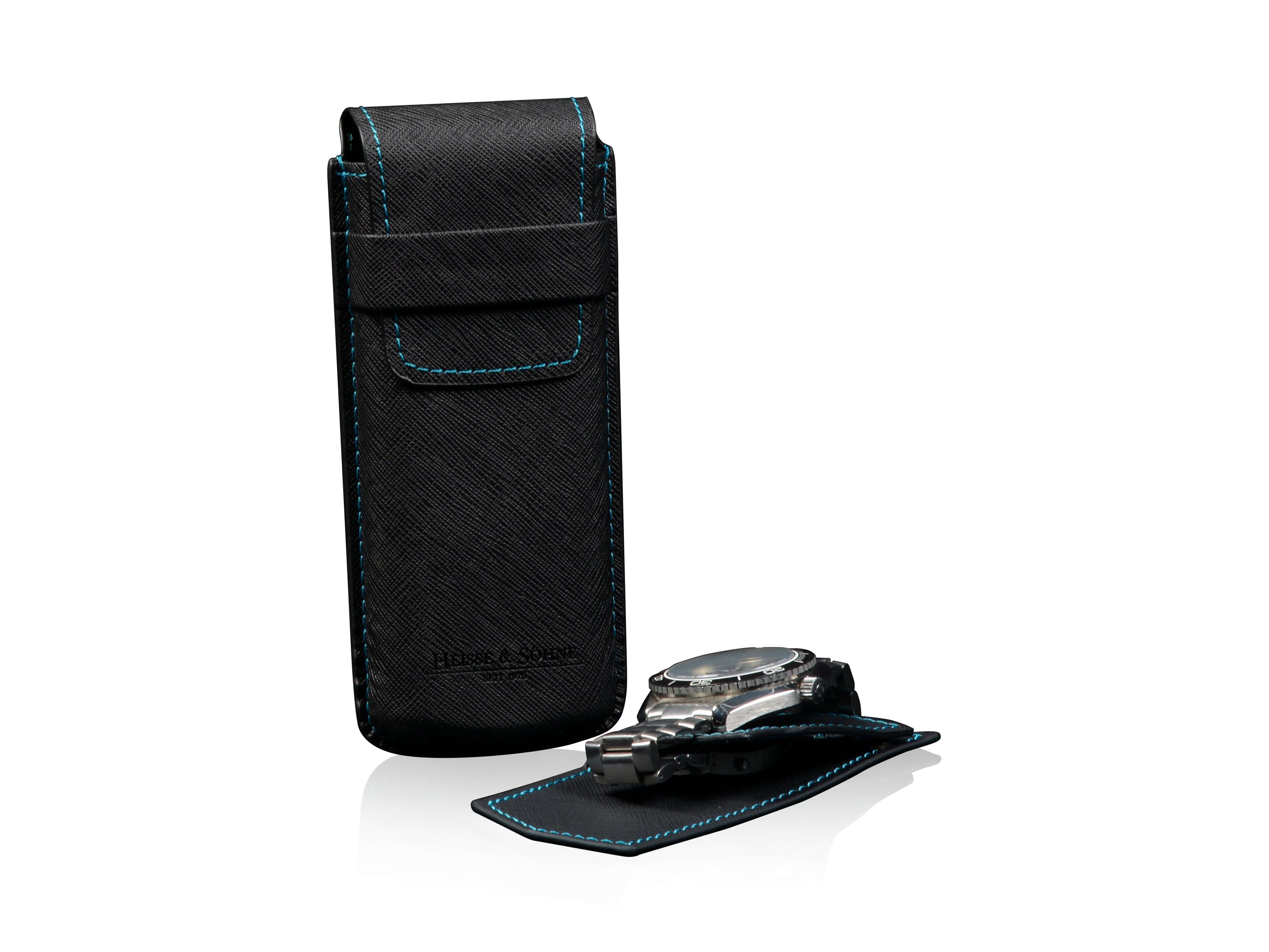 Mondo Saffiano Black & Blue - Image 2