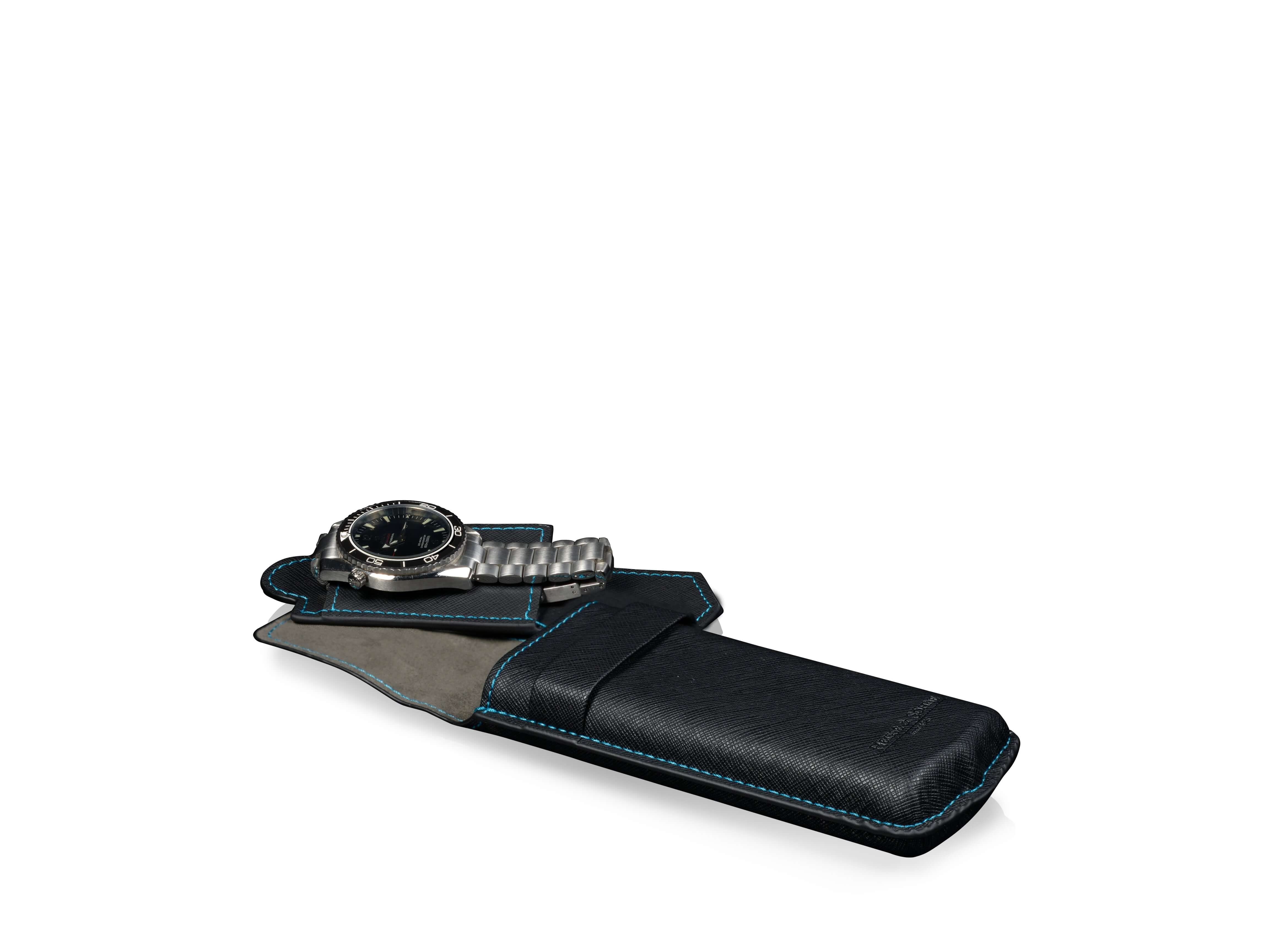 Mondo Saffiano Black & Blue - Image 5