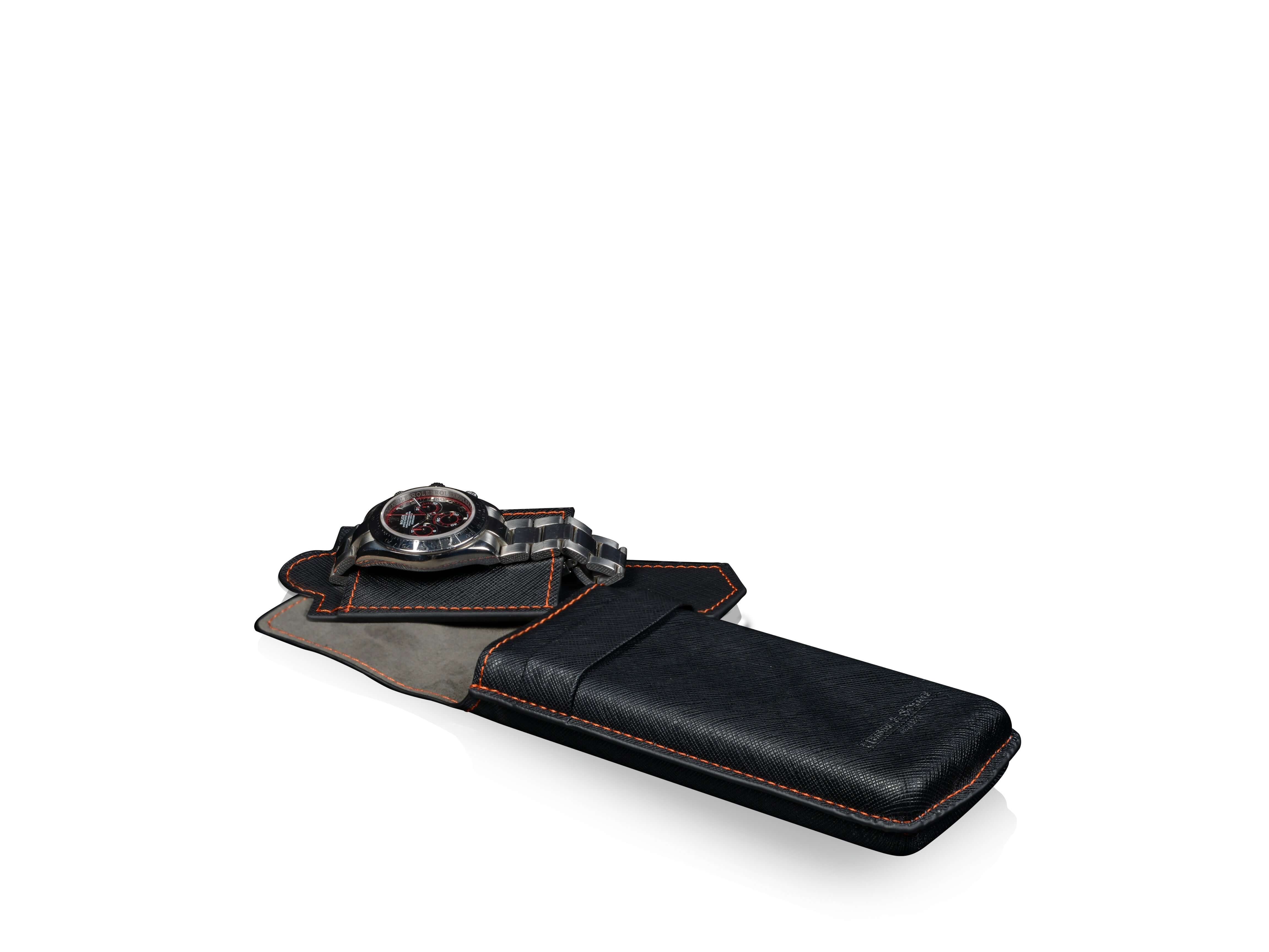 Mondo Saffiano Black & Orange - Image 6