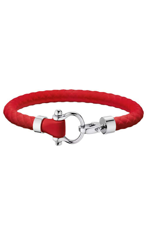 Omega Bracelet Sailing Bracelet Steel and Red Braided Nylon B34STA050960