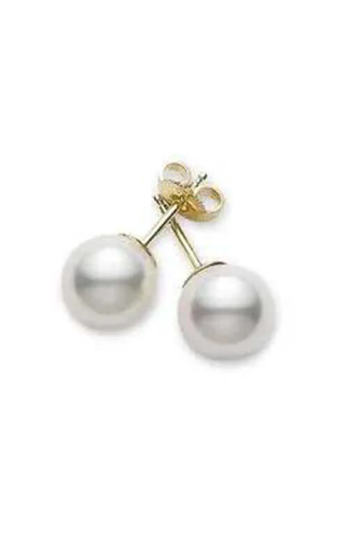 Mikimoto Stud Earrings Akoya Pearl White 11mm A+ PES1102NK