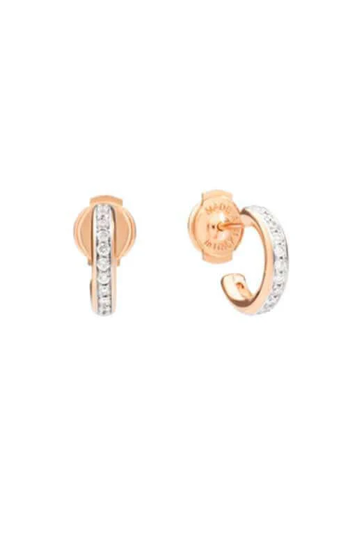 Pomellato Iconica Gold and Diamonds Earrings (POB8110O7000DB000)