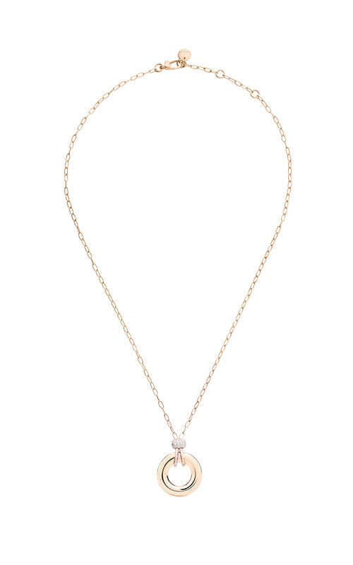 Pomellato Iconica Pink Gold Necklace with Diamonds PCC4040O7WHRDB000