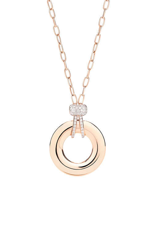 Pomellato Iconica Pink Gold Necklace with Diamonds PCC4040O7WHRDB000 - Image 2