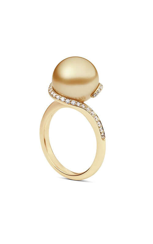 Mikimoto Golden South Sea Pearl and Gold Ring PRA864GDK