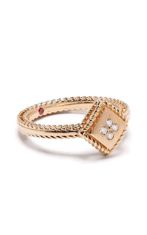 Roberto Coin 18K Rose Palazzo Ducale Diamond Ring 7772886AX65X
