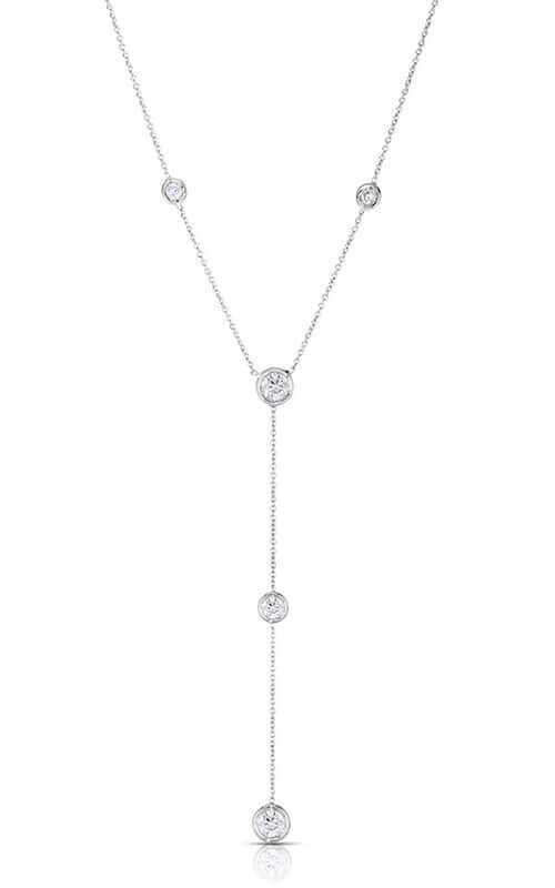 Roberto Coin 5 Diamond Station "Y" White Gold Necklace 5300014AWCHX0