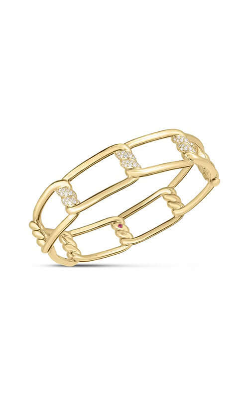 Roberto Coin Cialoma Diamond Knot Bangle 7773235AYBAX
