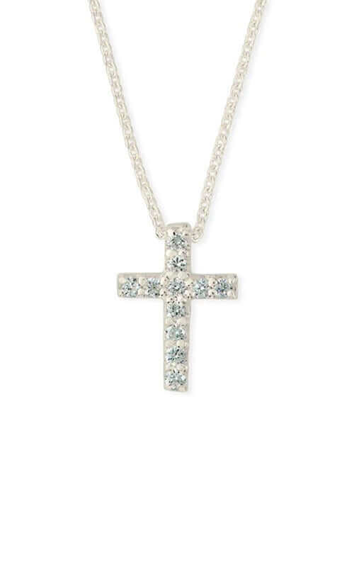 Roberto Coin Cross Pendant White Gold and Diamond (000761AWCHX0)