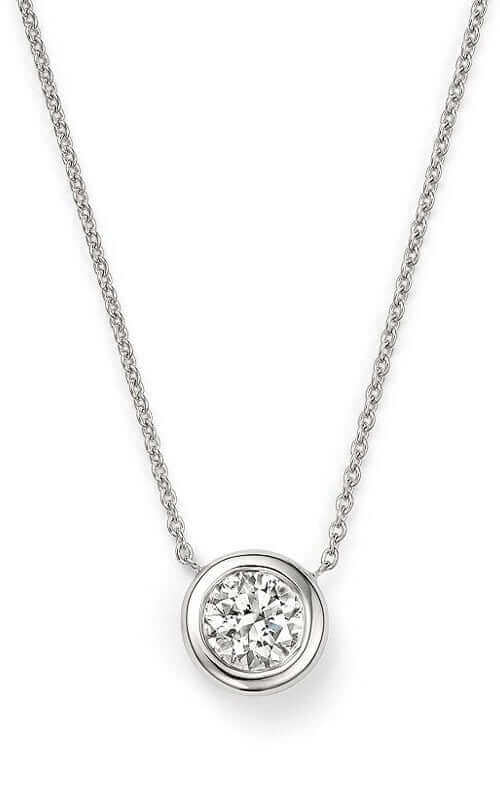 Roberto Coin Diamond Solitaire Necklace 000265AWCHX0