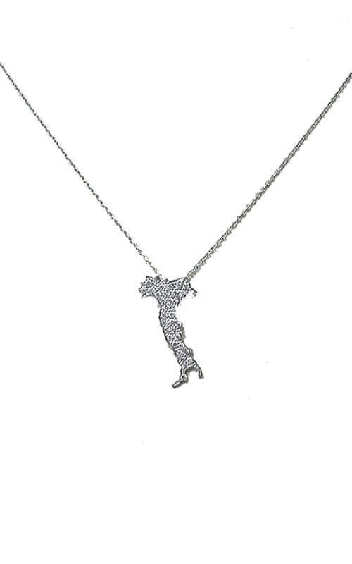 Roberto Coin Italy Map Gold and Diamond Pendant (000024AWCHX0)