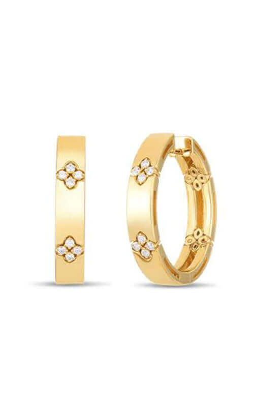 Roberto Coin Love in Verona 18k Yellow Gold and Diamonds Earrings 8882991AYERX