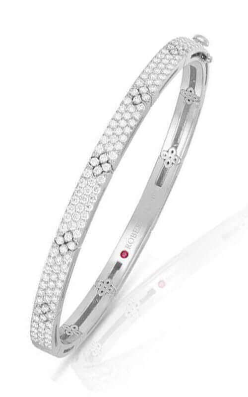 Roberto Coin Love in Verona 18kt White Gold and Diamond Bangle 8883104AWBAX