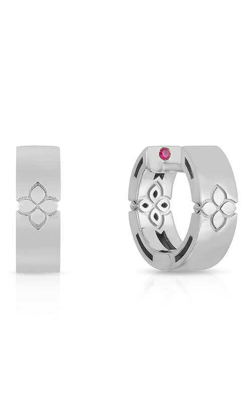 Roberto Coin Love in Verona 18kt White Gold Hoops 7773203AWER0