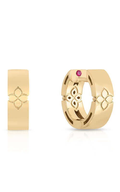Roberto Coin Love in Verona 18kt Yellow Gold Hoops 7773203AYER0