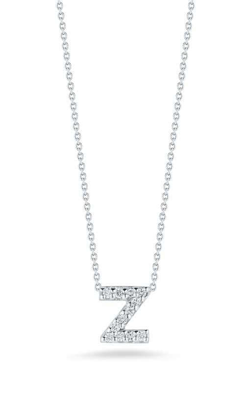Roberto Coin Love Letter Z White Gold and Diamonds Pendant (001634AWCHXZ)