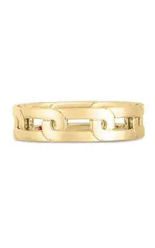 Roberto Coin Navarra 18k Yellow Gold Ring Slim 8883149AY650