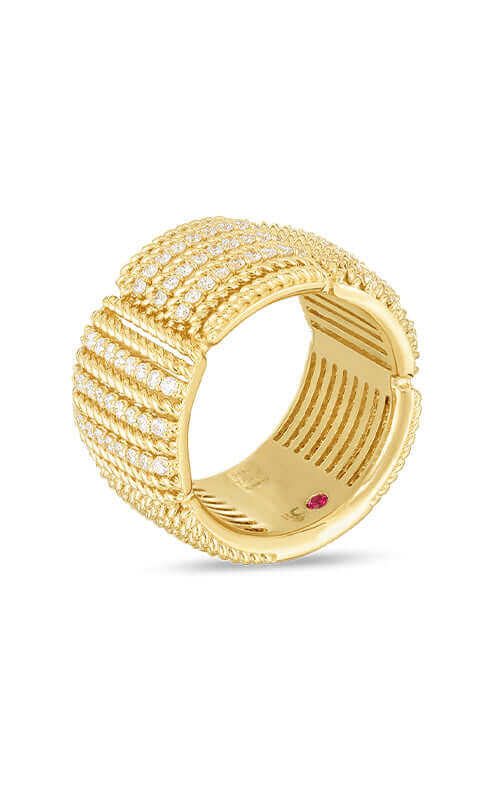 Roberto Coin Opera 18k Yellow Gold and Diamond Ring 7772895AY65X