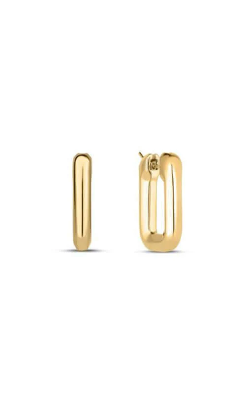 Roberto Coin Square Hoop Earrings 6740651AYER0