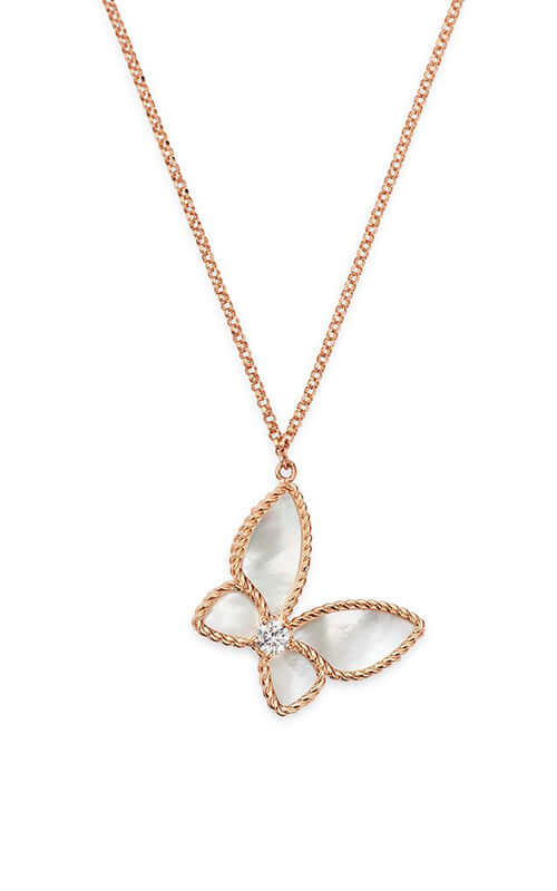 Roberto Coin Treasures Butterfly Necklace 7772855AXCHM