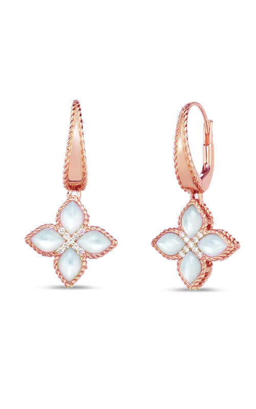 Roberto Coin Venetian Princess Gold and Diamonds Earrings (8882572AXERMX)