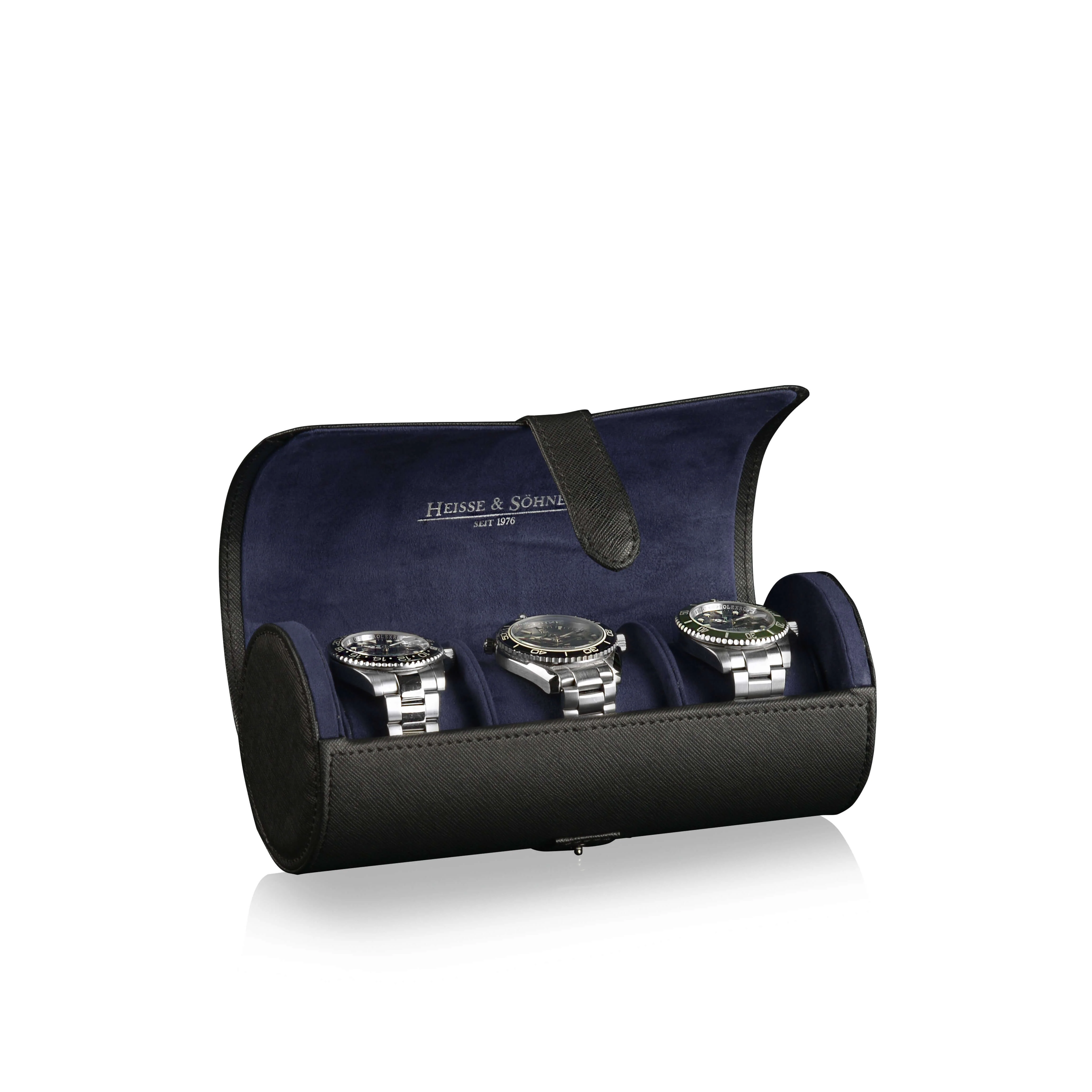 Rondo 3 Watch Roll Black & Blue - Image 3