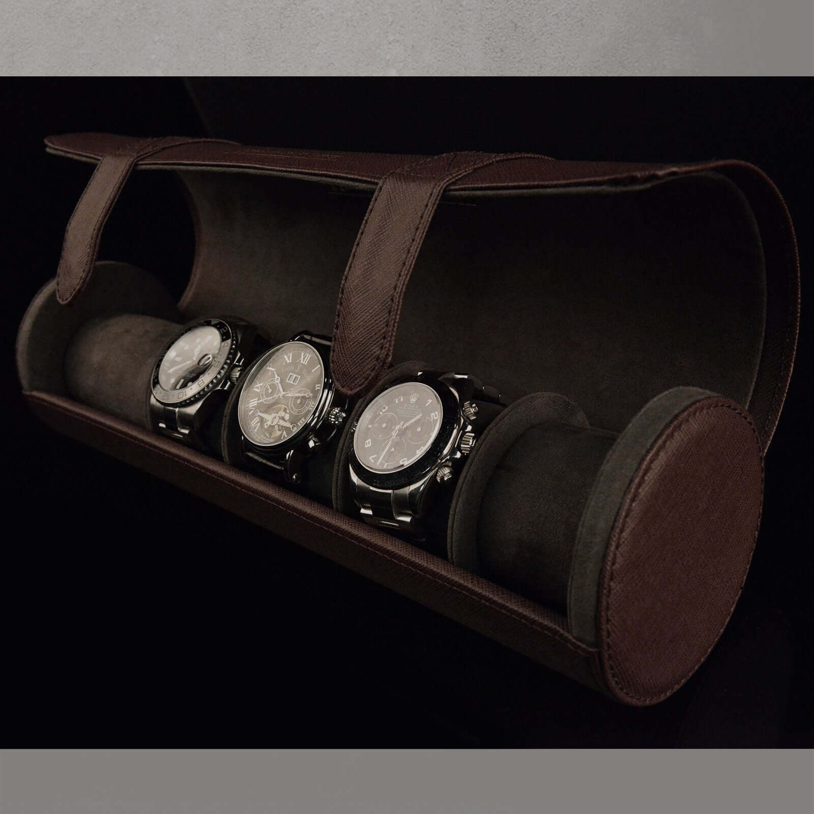 Rondo 5 Watch Roll Brown - Image 6