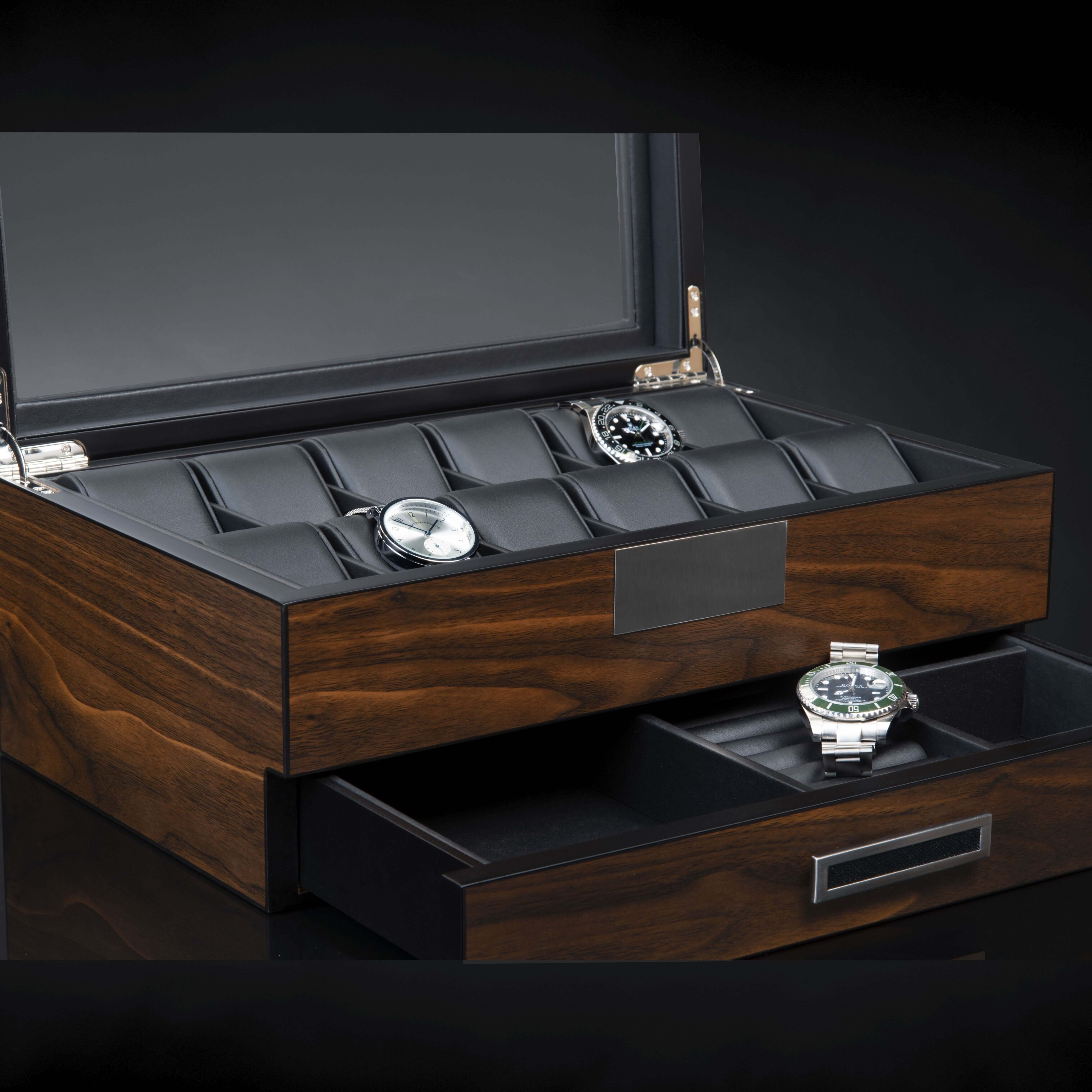 Vegas 12+ Watches Wood Box - Image 4