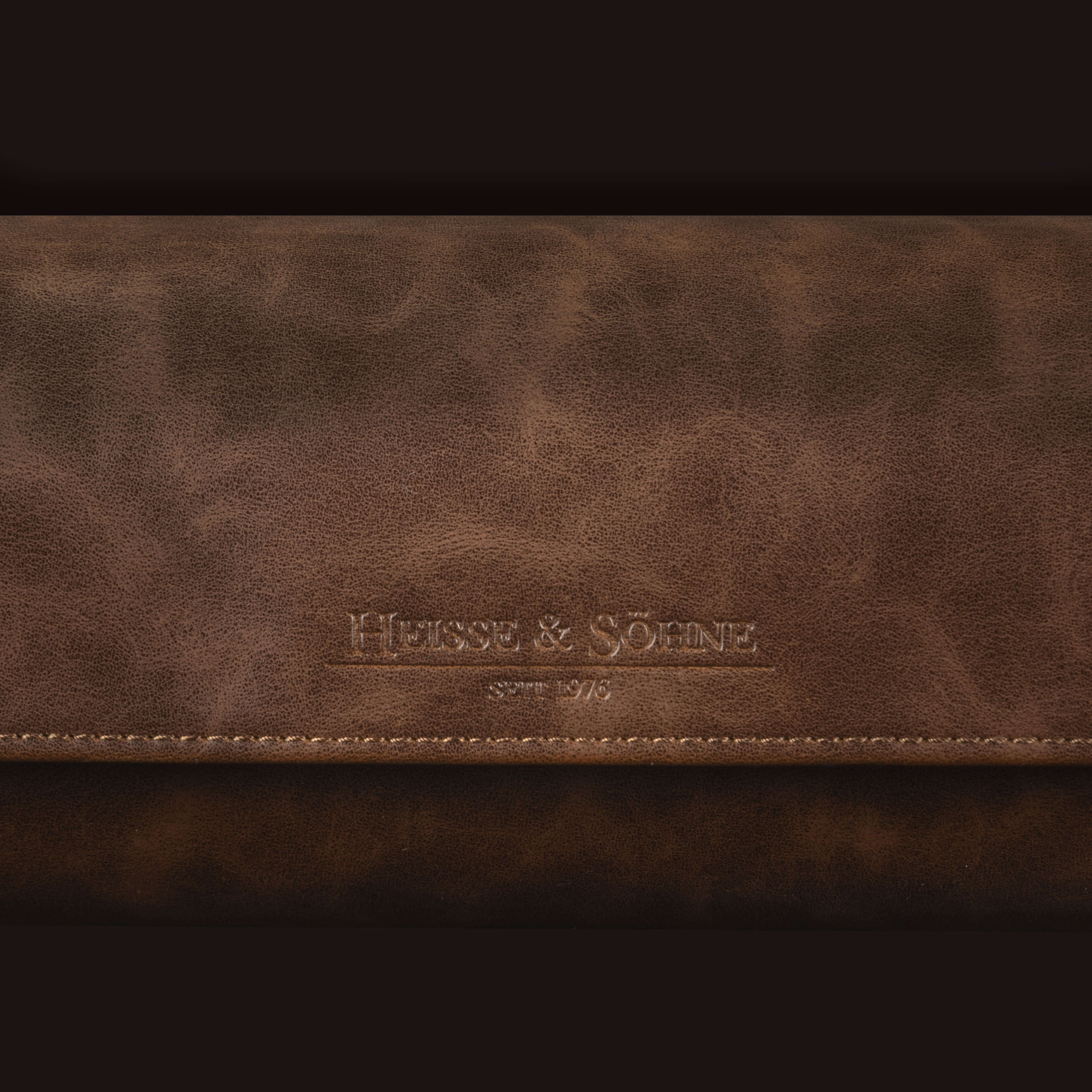 Vintage 3 Watch Roll Brown - Image 5