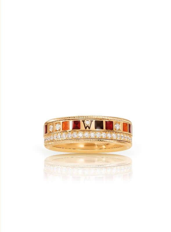 Wellendorff Ring Power in Red 607608