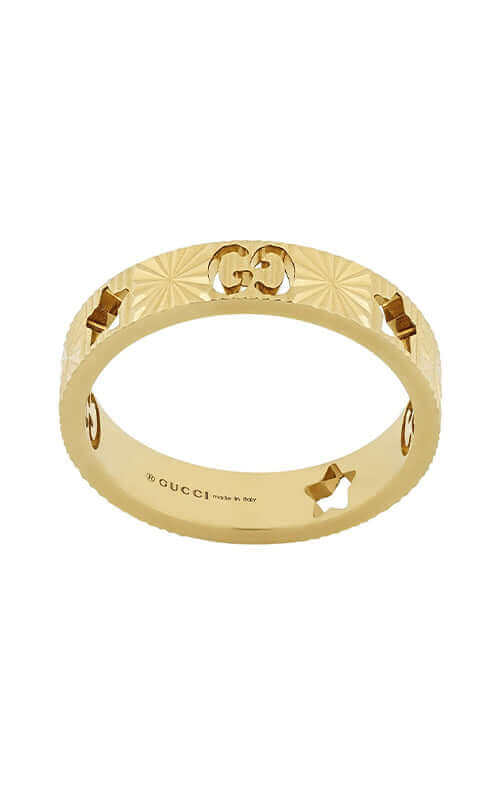 GUCCI Icon 18kt Star Ring Yellow Gold YBC727729001